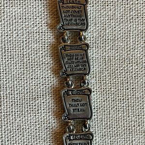 Ten Commandments charm bracelet